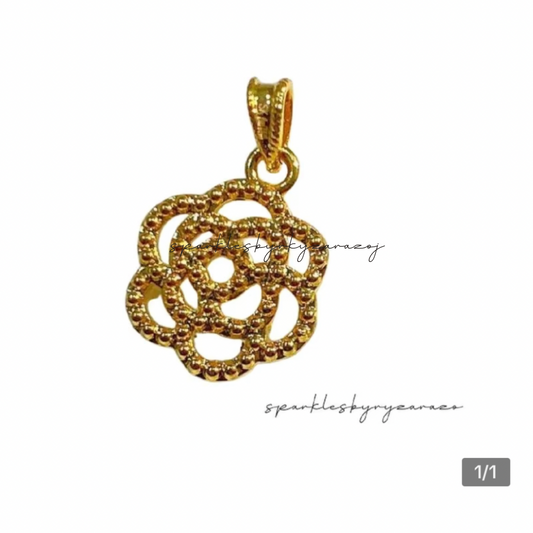 RoseStyle Pendant Ampaw 18k Saudi Gold