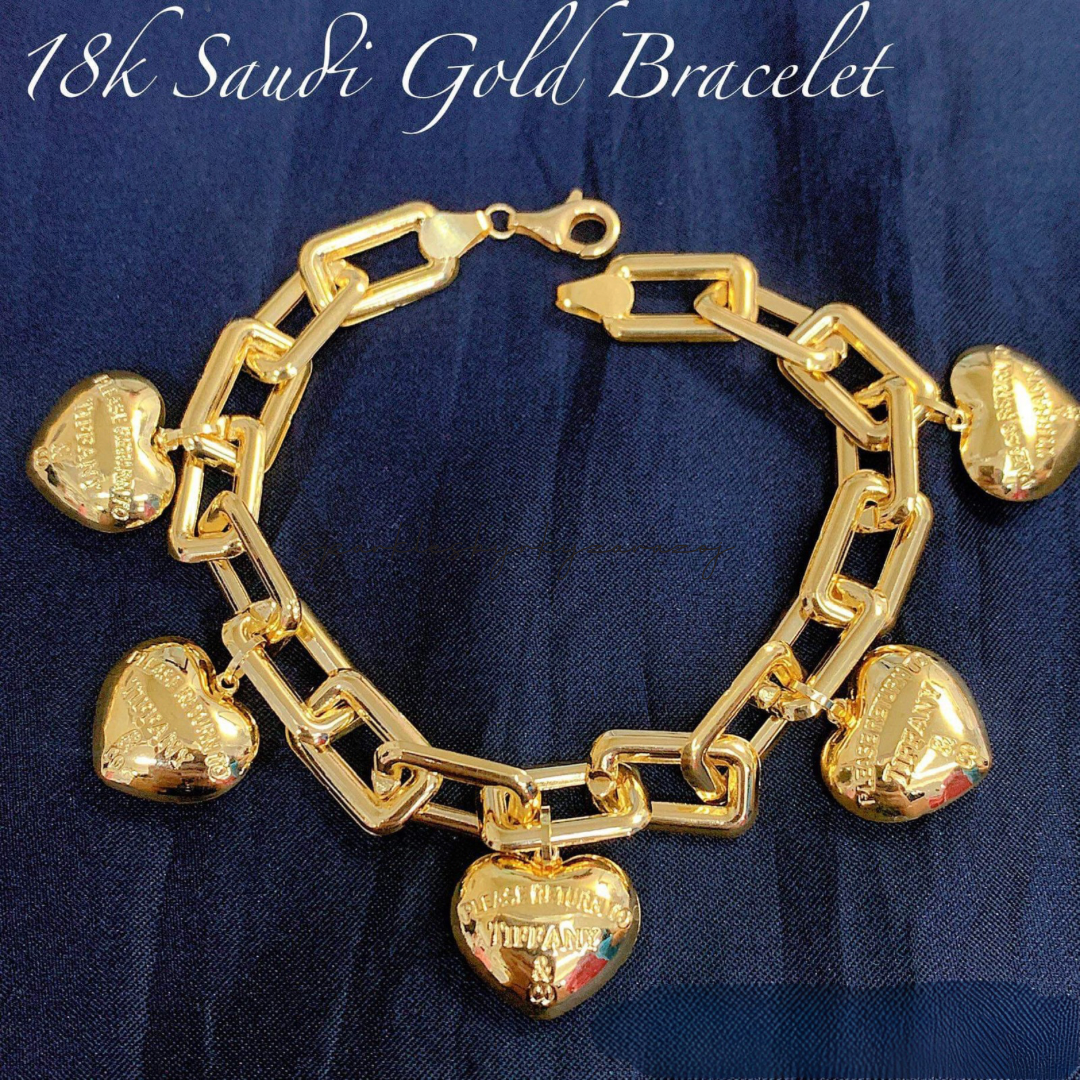 Level 6 Kadena Bracelet Solid 18k Saudi Gold