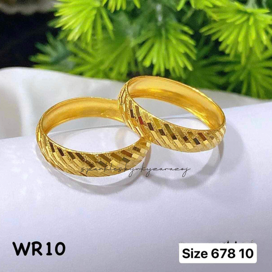 #6 Wedding Ring Solid 18k Saudi Gold