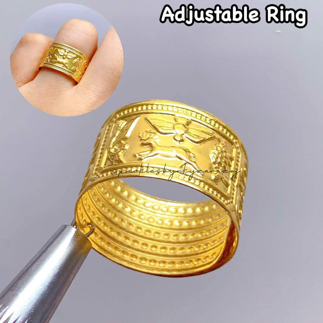 Animals Adjustable Ring 18k Saudi Gold