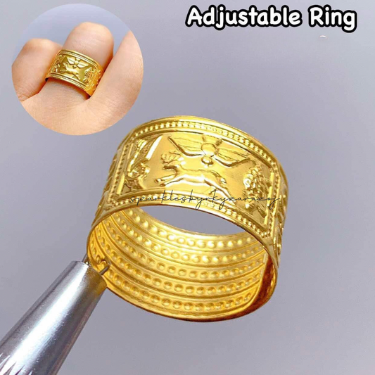 Animals Adjustable Ring 18k Saudi Gold