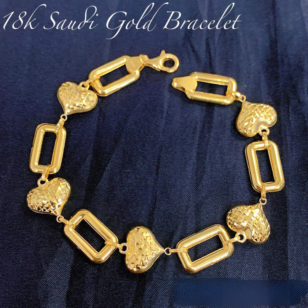 Level 1 Kadena Bracelet Solid 18k Saudi Gold