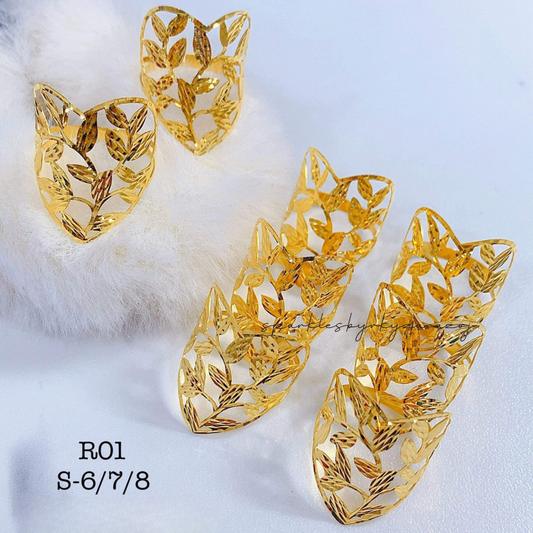 Palay Leaf 18k Saudi Gold