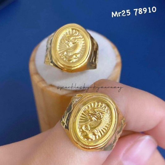 Dragon Ring 18k Saudi Gold