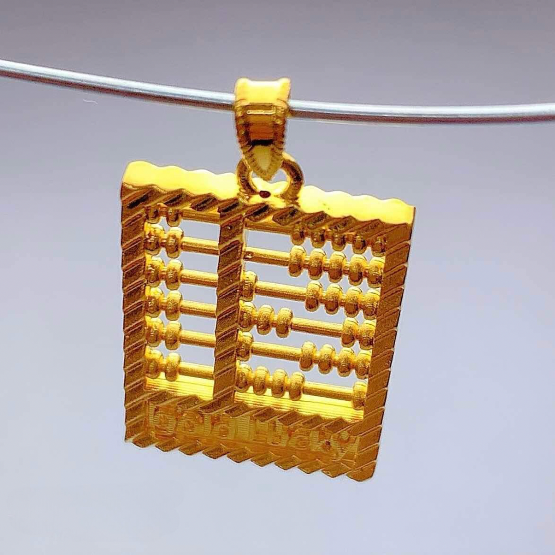 Abacus Pendant Ampaw 18k Saudi Gold