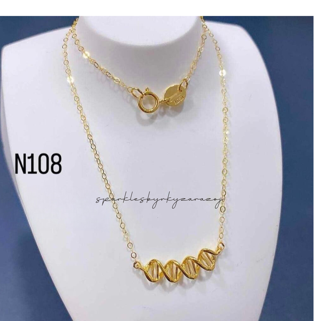 Snake Style Necklace 18k Saudi Gold