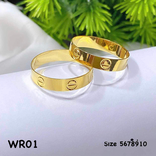 #1 Cartier Wedding Ring Solid 18k Saudi Gold