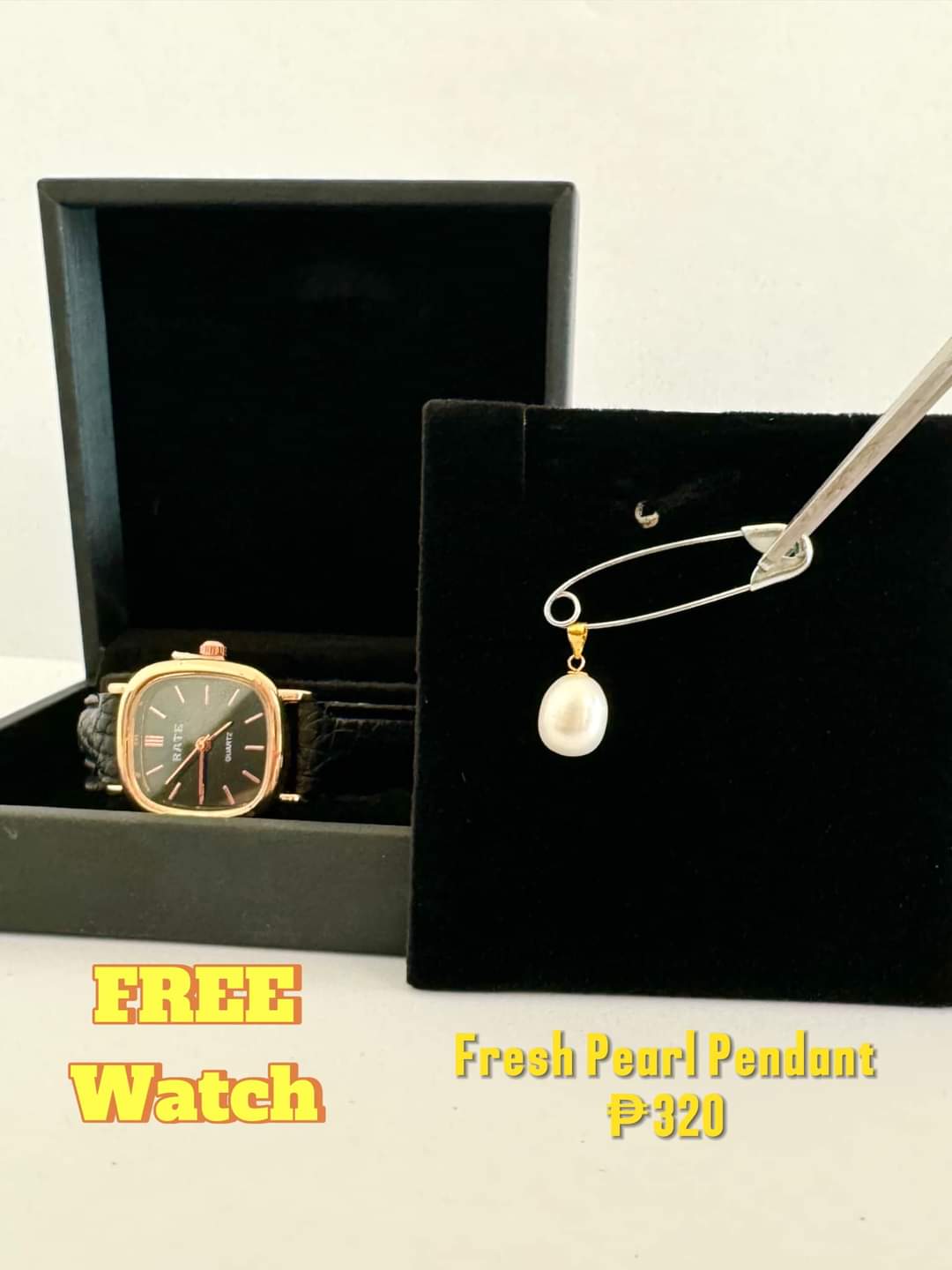 Pearl Pendant w/ Free Watch