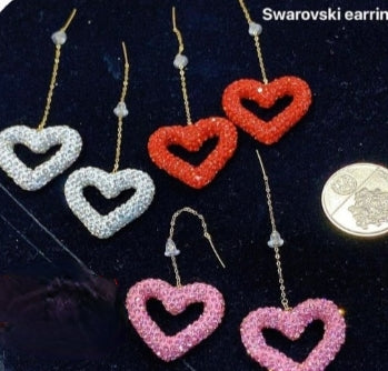 18k Swarovski Heart Tictac