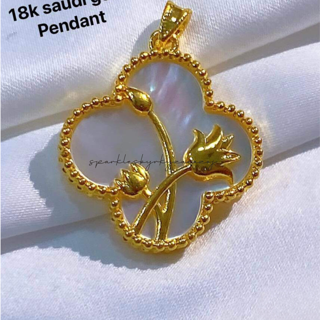 Rose gold ampaw 18k saudi gold pendant