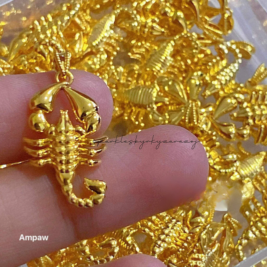 Scorpion pendant ampaw 18k saudi gold