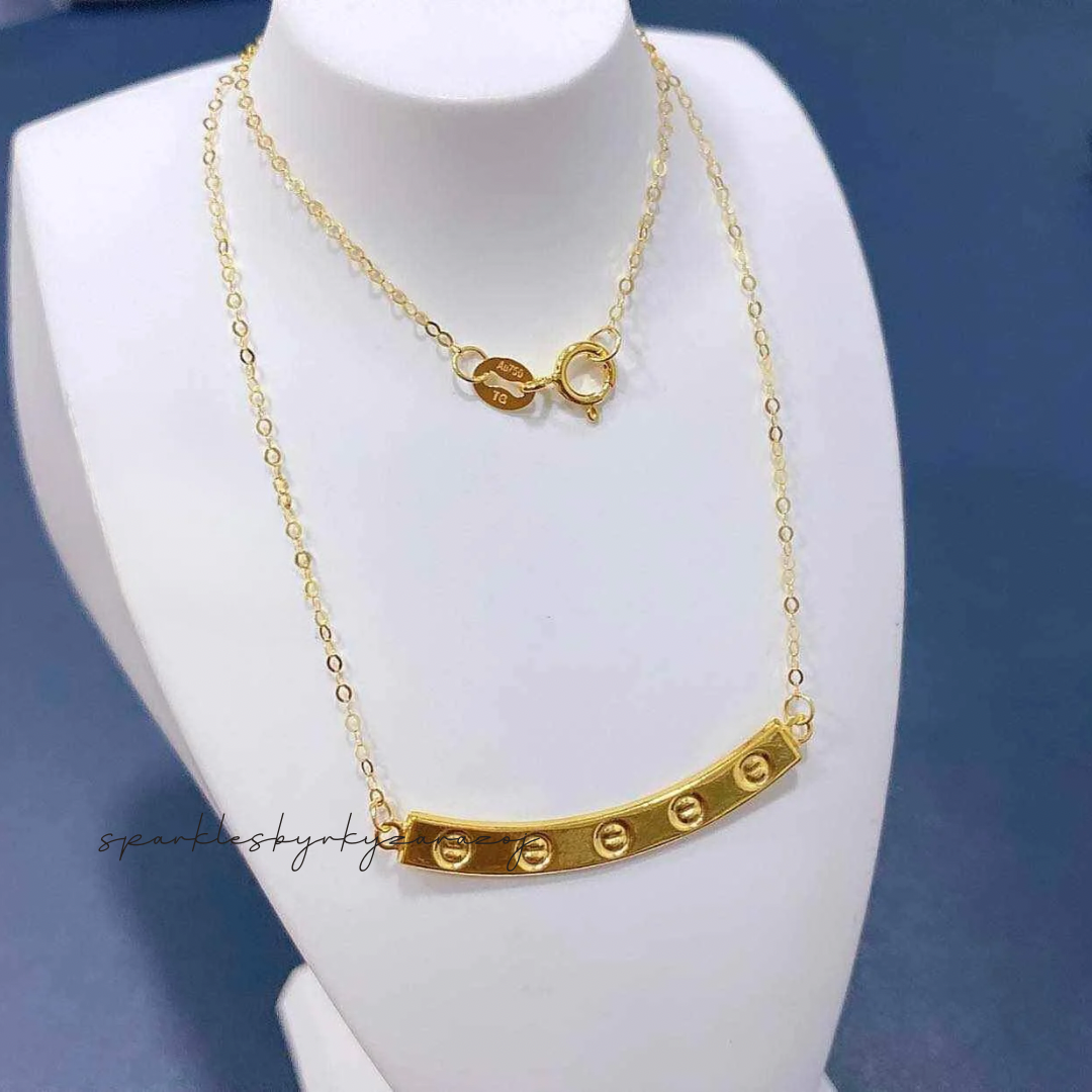 Cartier Smiley Necklace Solid 18k Saudi Gold