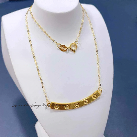 Cartier Smiley Necklace Solid 18k Saudi Gold