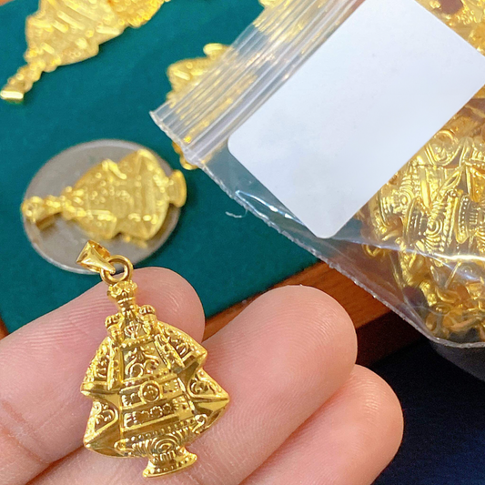 Sto Niño Pendant Solid 18k Saudi Gold