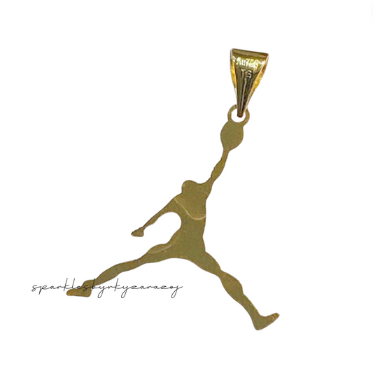 Jordan 18k Saudi Gold Pendant Solid