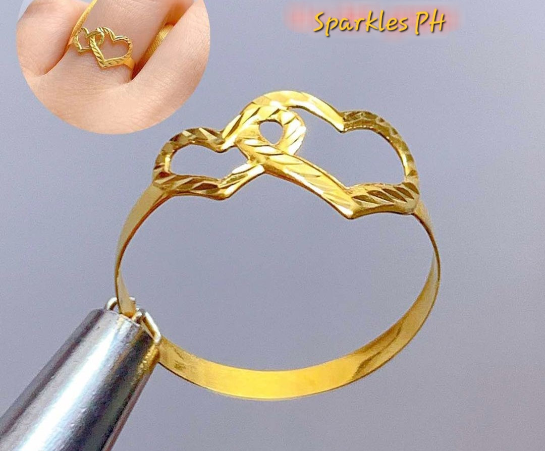 Twin Heart Ring